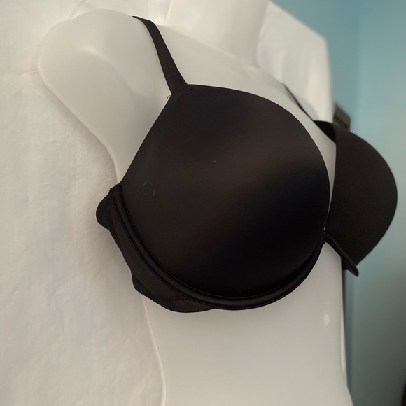 ☀️3 for $25 NEW Black Satin Bra 36DD BRAND NEW - Picture 5 of 7